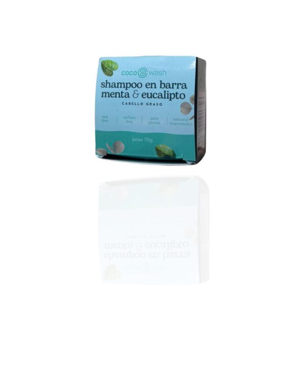 menta, eucalipto, caída de cabello, cabello graso, shampoo sólido, natural, shampoo barra